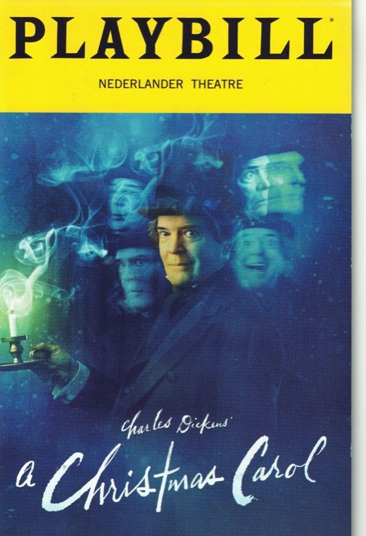 My Playbill for A Christmas Carol