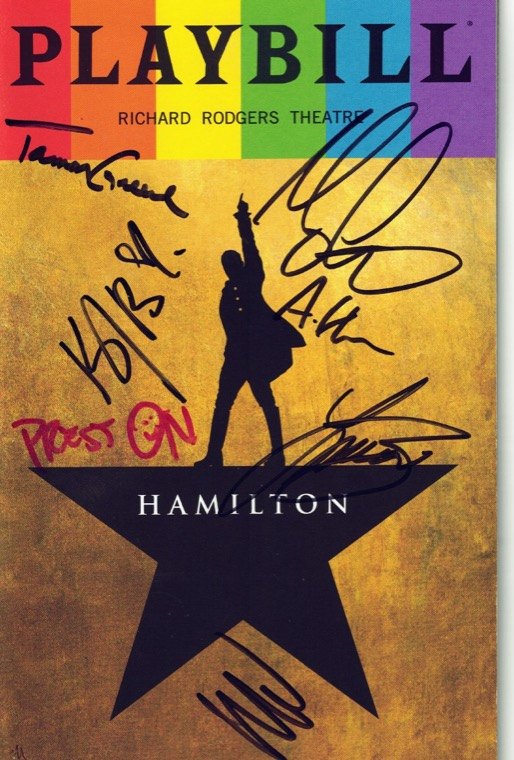 My Playbill for Hamilton
