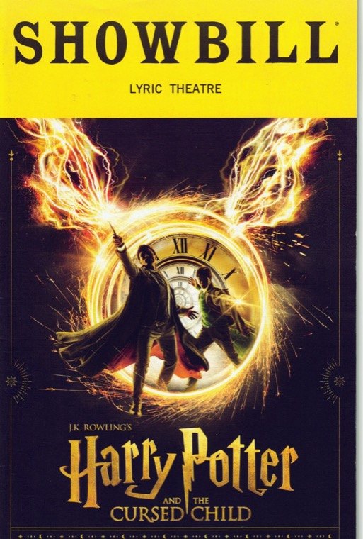 My Playbill for Harry Potter and the Cursed Child