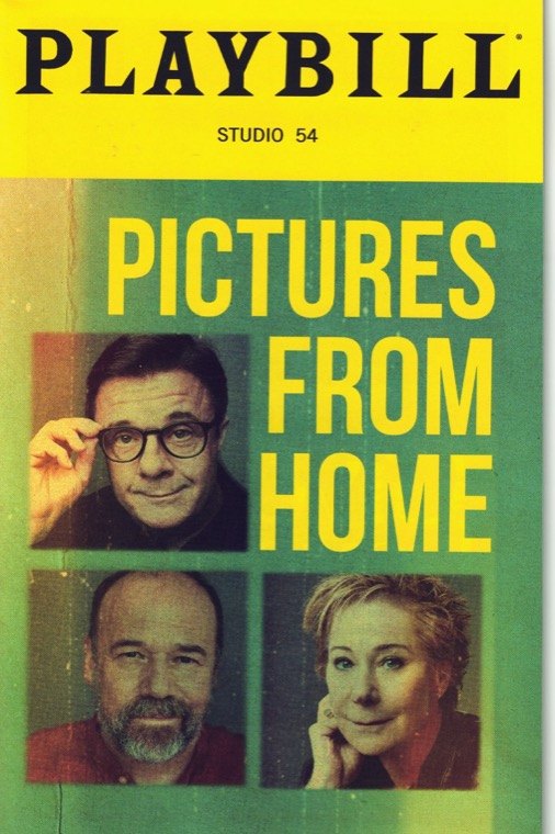 My Playbill for Pictures from Home