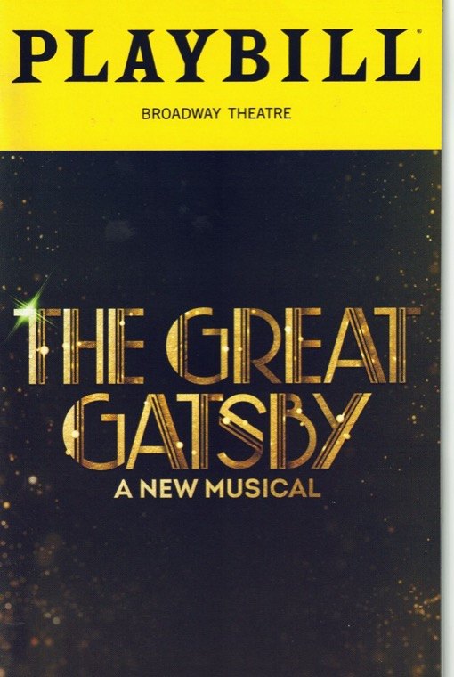 My Playbill for The Great Gatsby