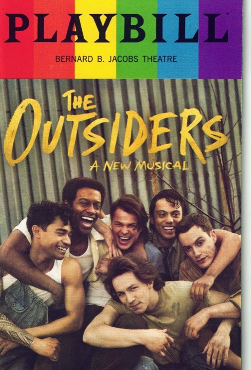 My Playbill for The Outsiders